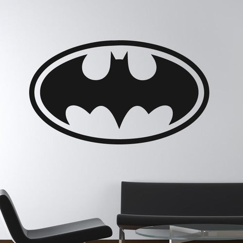 Batman Retro Superhero Logo Wall Art Sticker | Apex Stickers