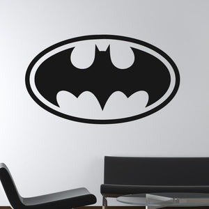 Batman Retro Superhero Logo Wall Art Sticker