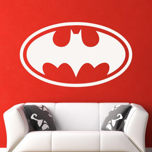 Batman Retro Superhero Logo Wall Art Sticker | Apex Stickers