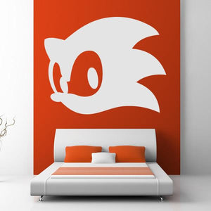 Sonic the Hedgehog Head Wall Art Sticker | Apex Stickers