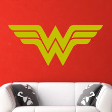 Load image into Gallery viewer, Wonder Woman Superhero Logo Wall Art Sticker | Apex Stickers
