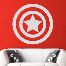 Load image into Gallery viewer, Captain America Avengers Superhero Logo Wall Art Sticker | Apex Stickers
