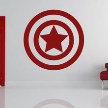Load image into Gallery viewer, Captain America Avengers Superhero Logo Wall Art Sticker | Apex Stickers
