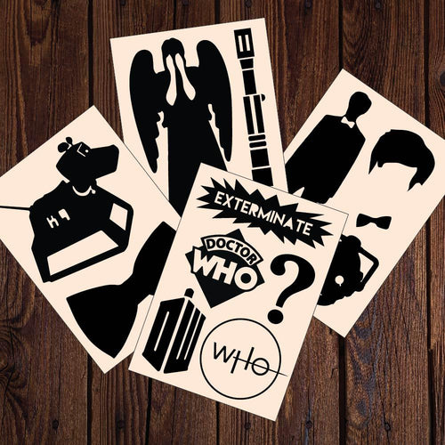 Doctor Who Decals 12 Sticker Multi-Pack | Apex Stickers