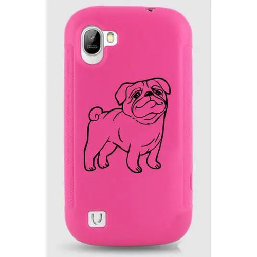 Pug Dog Cartoon Bumper/Phone/Laptop Sticker n/a