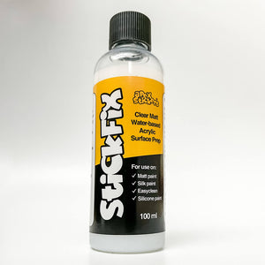 StickFix | Vinyl Sticker Surface Prep For Matt or Silk Walls | 100ml | Apex Stickers