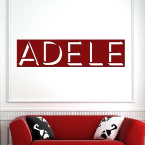 Adele Singer Logo Wall Art Sticker | Apex Stickers