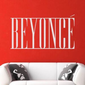 Beyoncé Singer Logo Wall Art Sticker | Apex Stickers