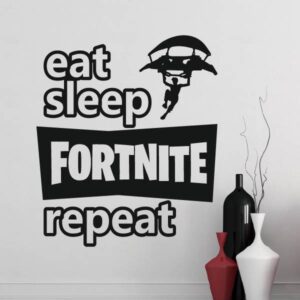 Eat Sleep Fortnite Repeat Wall Sticker | Apex Stickers