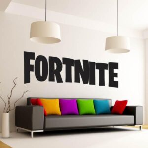 Fortnite Logo Text Wall Art Sticker | Apex Stickers