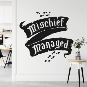 Harry Potter Mischief Managed Wall Sticker | Apex Stickers