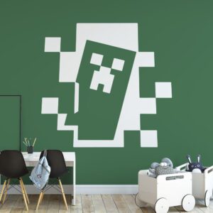 Minecraft Creeper Hole In Wall Sticker | Apex Stickers