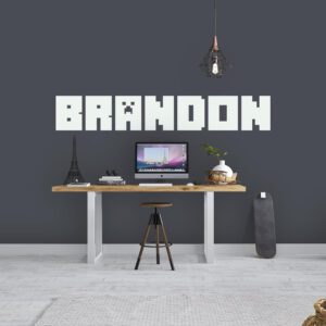 Minecraft Personalised Name Wall Sticker | Apex Stickers