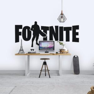 Fortnite Text Logo Soldier Wall Sticker | Apex Stickers