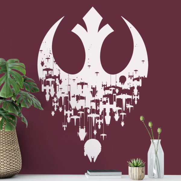 Star Wars Jogger Uomo 'Rebel Logo' - Felpa Morbida Con Tasche - Taglia Large - Nero