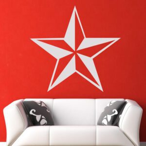 Nautical Punk Star Wall Art Sticker | Apex Stickers