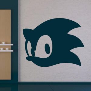 Sonic the Hedgehog Head Wall Art Sticker | Apex Stickers