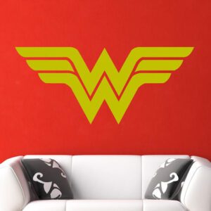 Wonder Woman Superhero Logo Wall Art Sticker | Apex Stickers
