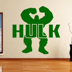 Hulk Avengers Superhero Logo Wall Art Sticker | Apex Stickers