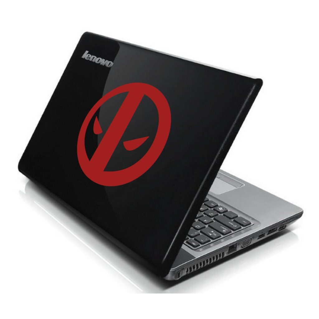Deadpool Superhero Logo Bumper/Phone/Laptop Sticker | Apex Stickers