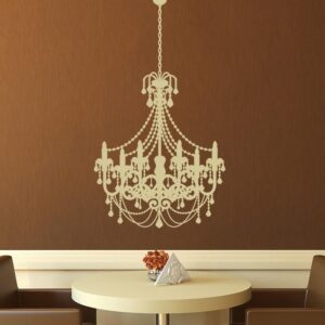 Old Fashioned Chandelier Wall Art Sticker
