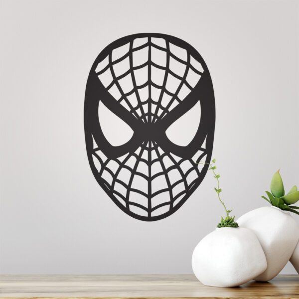 Spiderman Superhero Mask Wall Sticker - Image 2
