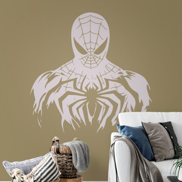 Spiderman Silhouette Bust Wall Sticker