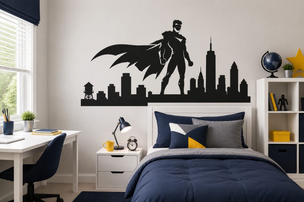 Batman Superhero Wall Sticker blog imag