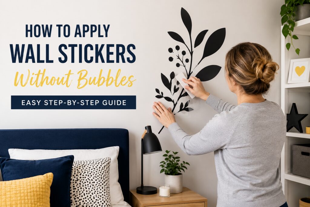 How to apply wall stickers without bubbles