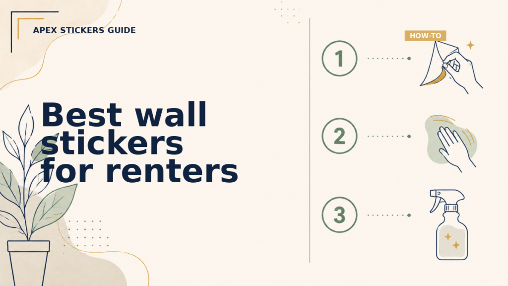 Best wall stickers for renters - Apex Stickers guide