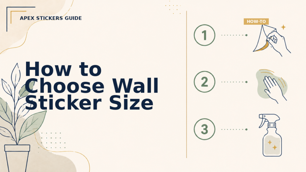 How to Choose Wall Sticker Size - Apex Stickers guide