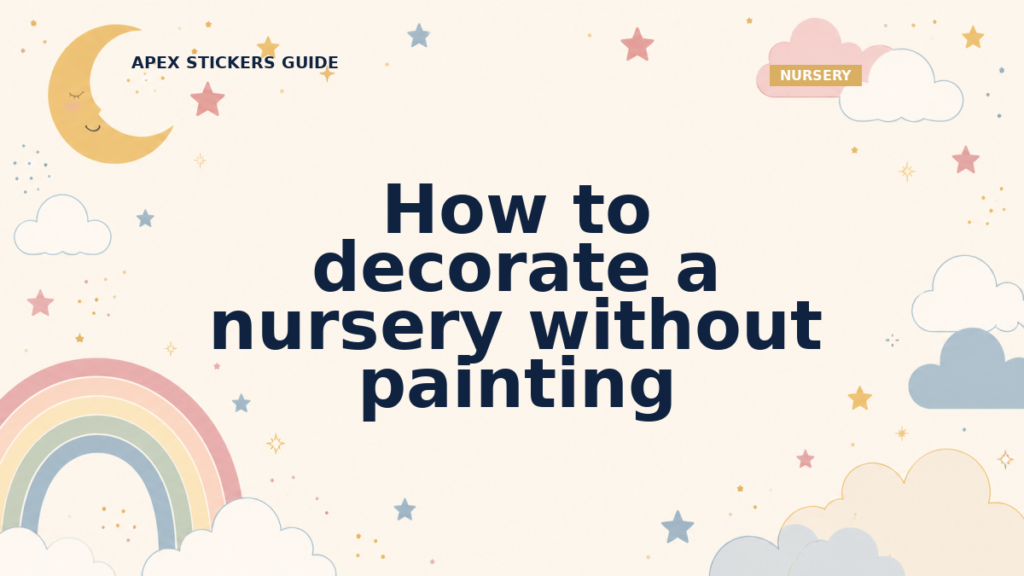 How to decorate a nursery without painting - Apex Stickers guide