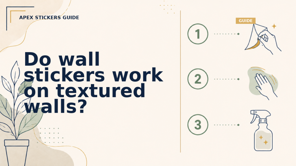 Do wall stickers work on textured walls? - Apex Stickers guide