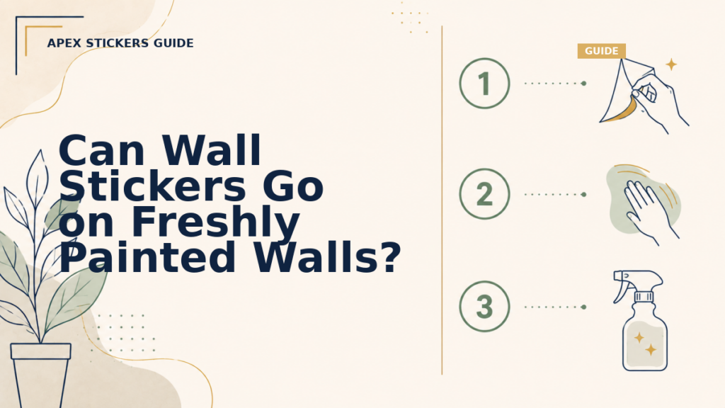 Can Wall Stickers Go on Freshly Painted Walls? - Apex Stickers guide