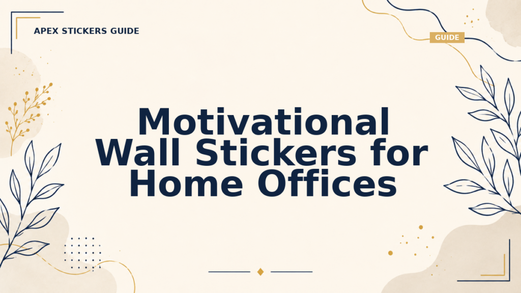 Motivational Wall Stickers for Home Offices - Apex Stickers guide
