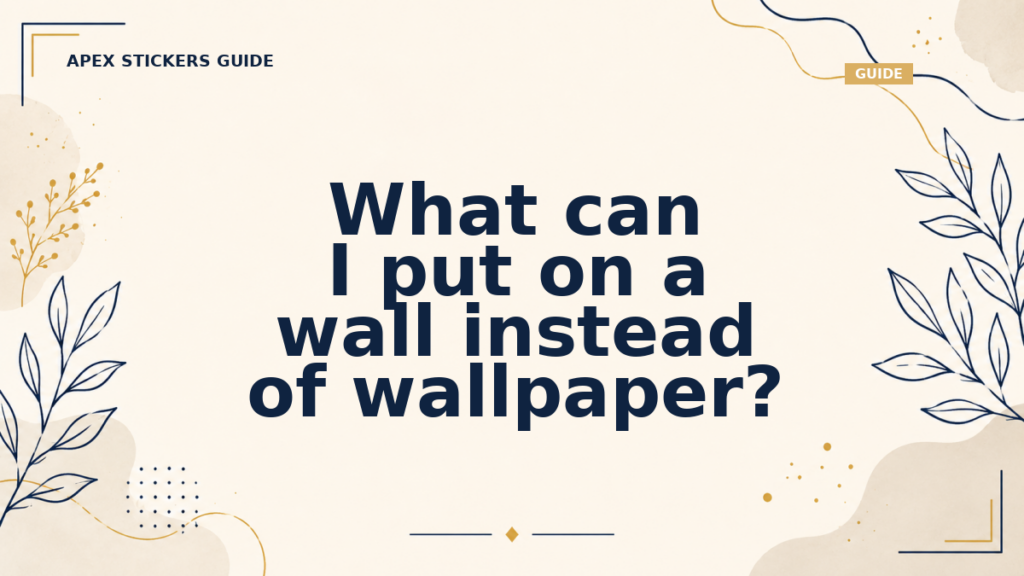 What can I put on a wall instead of wallpaper? - Apex Stickers guide