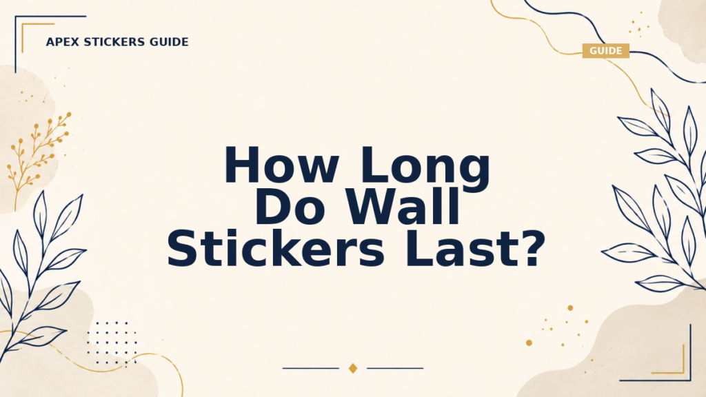 How Long Do Wall Stickers Last? - Apex Stickers guide