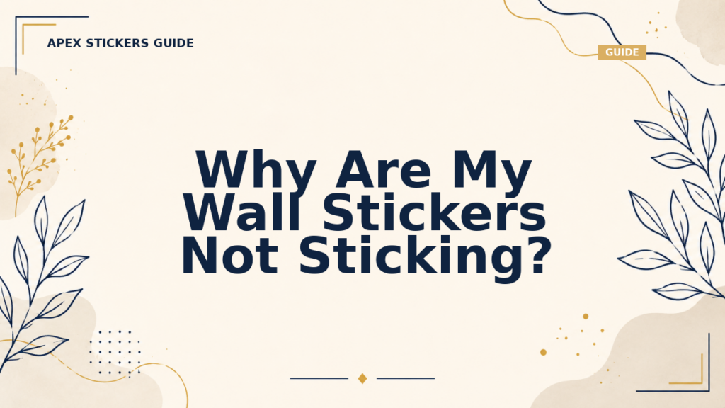Why Are My Wall Stickers Not Sticking? - Apex Stickers guide
