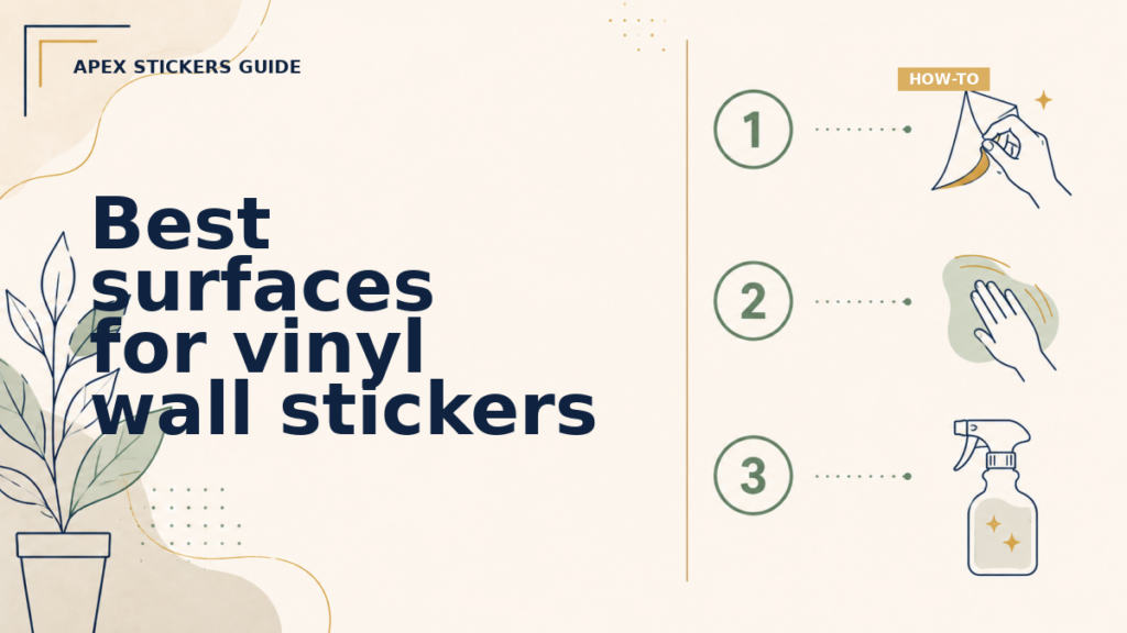 Best surfaces for vinyl wall stickers - Apex Stickers guide