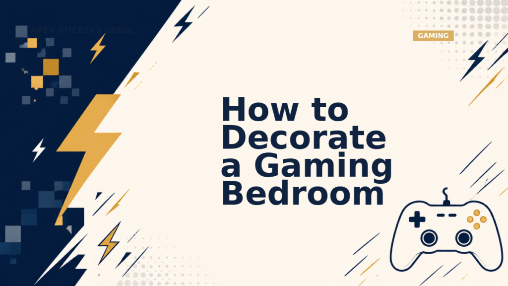 How to Decorate a Gaming Bedroom - Apex Stickers guide