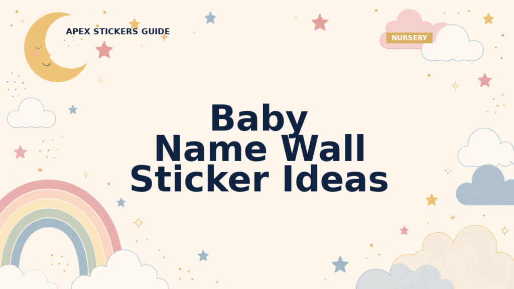 Baby Name Wall Sticker Ideas - Apex Stickers guide