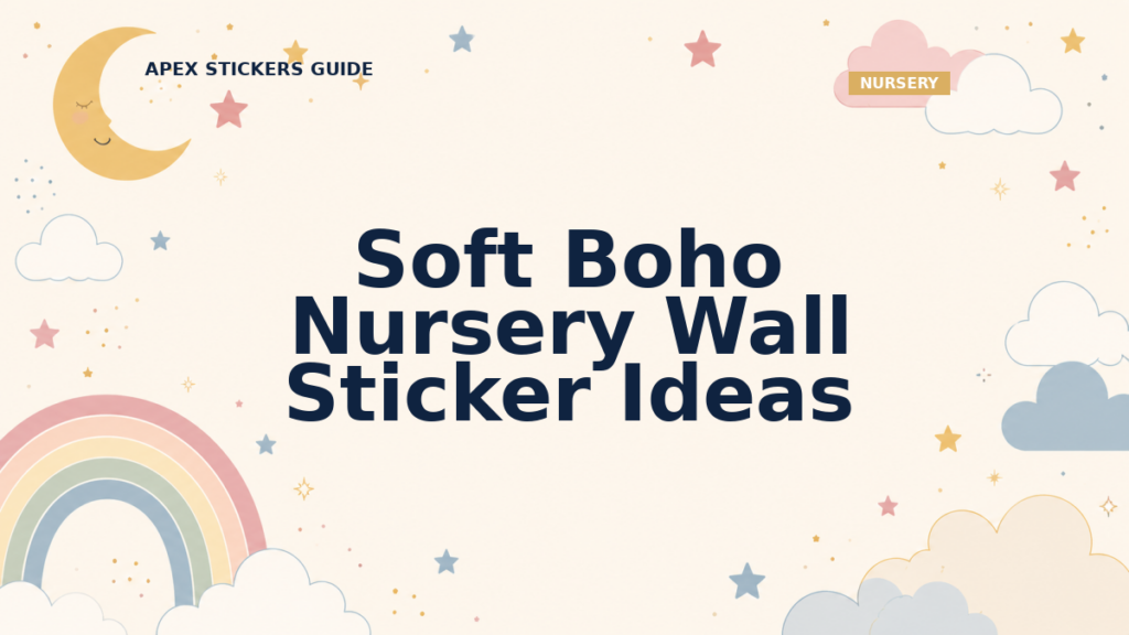 Soft Boho Nursery Wall Sticker Ideas - Apex Stickers guide