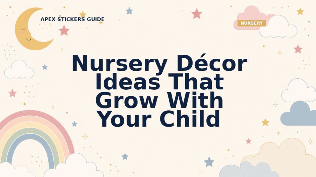 Nursery Décor Ideas That Grow With Your Child - Apex Stickers guide