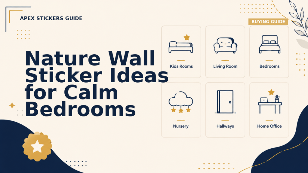 Nature Wall Sticker Ideas for Calm Bedrooms - Apex Stickers guide