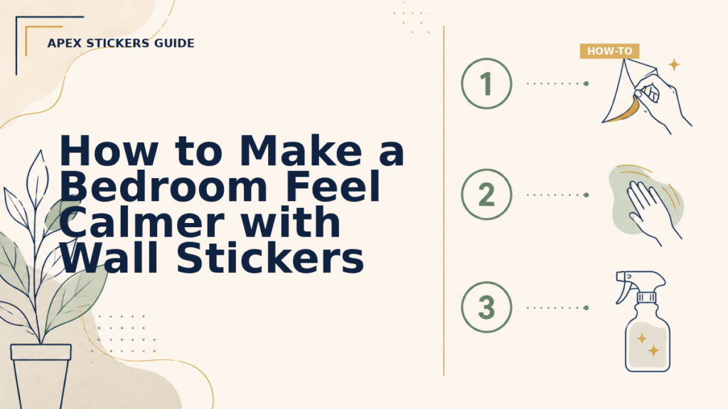 How to Make a Bedroom Feel Calmer with Wall Stickers - Apex Stickers guide