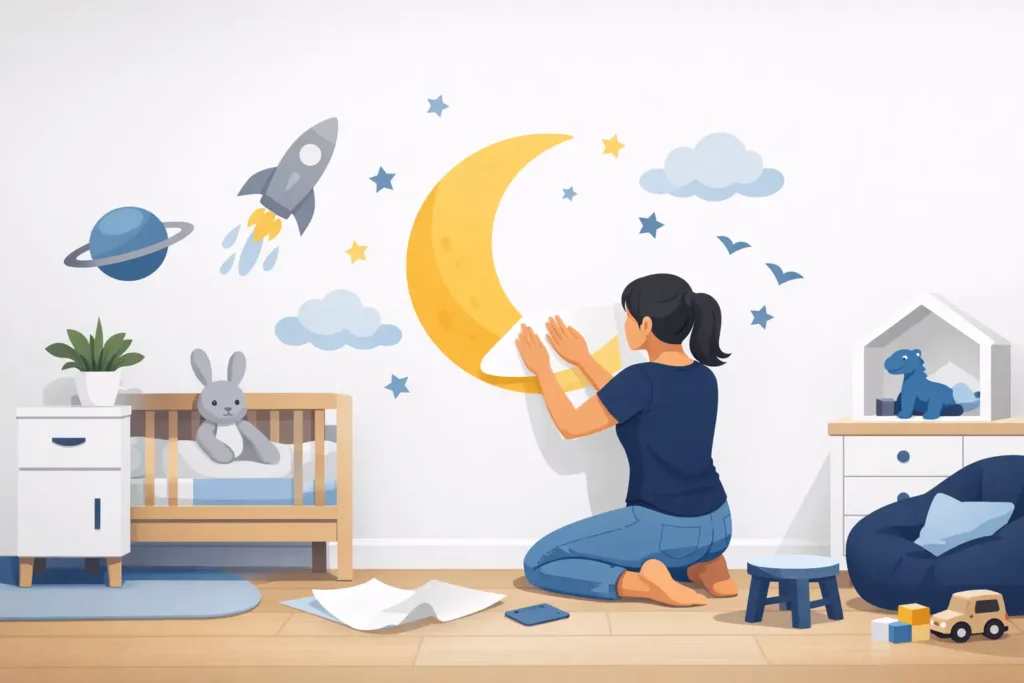 How to Apply Wall Stickers Properly