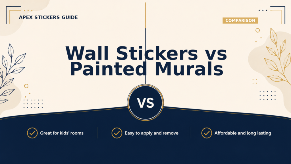Wall Stickers vs Painted Murals - Apex Stickers guide