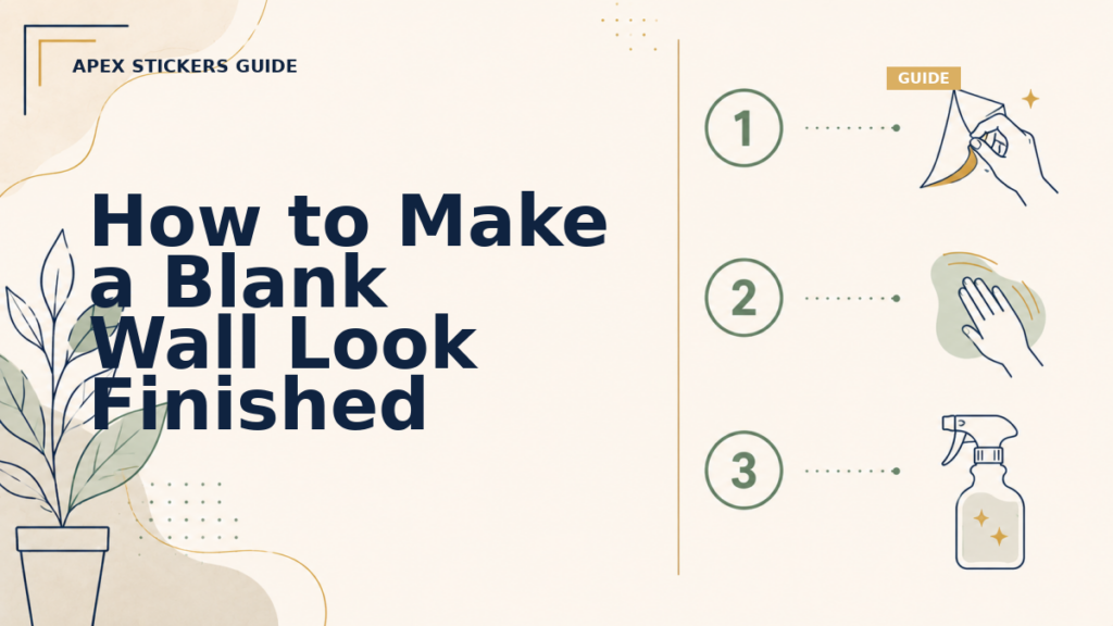 How to Make a Blank Wall Look Finished - Apex Stickers guide