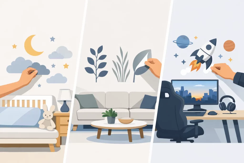 Renter Friendly Wall Stickers That Really Work