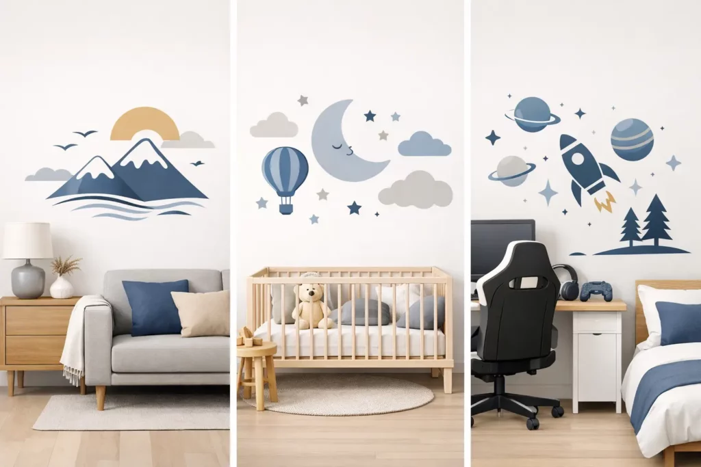 Scandinavian Wall Decals for Calm, Modern Rooms